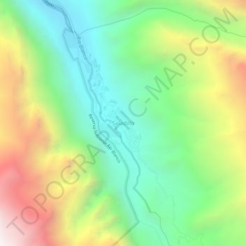 Saladillo topographic map, elevation, terrain