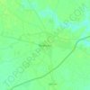 Manjhanpur topographic map, elevation, terrain