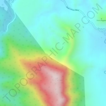 Kecamatan Wera topographic map, elevation, terrain