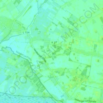 Heidberg topographic map, elevation, terrain