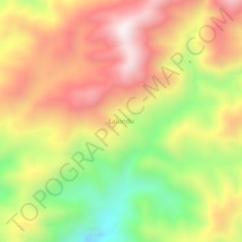 Lalundu topographic map, elevation, terrain