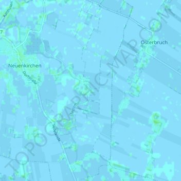 Pedingworth topographic map, elevation, terrain