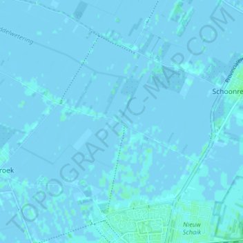Hoogeind topographic map, elevation, terrain