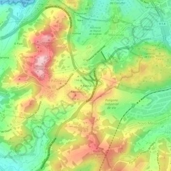A Furoca topographic map, elevation, terrain