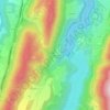 Les Rossinants topographic map, elevation, terrain