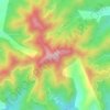 老铁山 topographic map, elevation, terrain