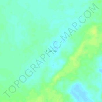 Aranday topographic map, elevation, terrain