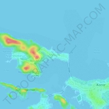 Meyuns topographic map, elevation, terrain
