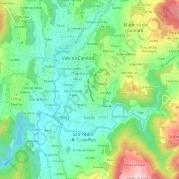 Macinhata topographic map, elevation, terrain