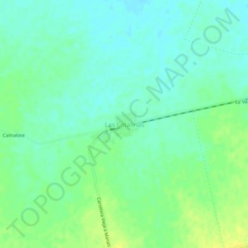 Las Catalinas topographic map, elevation, terrain