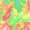 Le Bénéfire topographic map, elevation, terrain