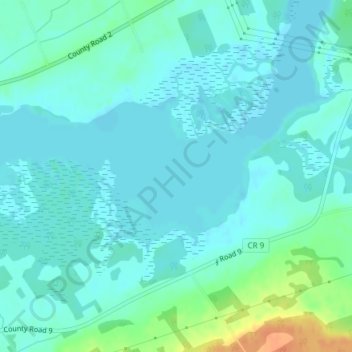 Napanee River topographic map, elevation, terrain