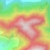Danar topographic map, elevation, terrain