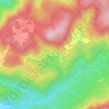 Bilzese topographic map, elevation, terrain