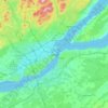 Quebec topographic map, elevation, terrain