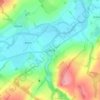 Crailing topographic map, elevation, terrain