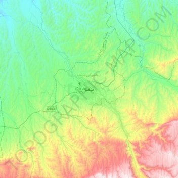 Maimana topographic map, elevation, terrain