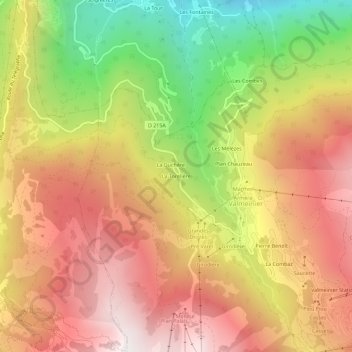 La Torelière topographic map, elevation, terrain