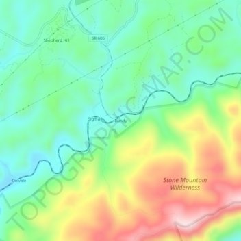 Bundy topographic map, elevation, terrain