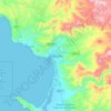 Ensenada topographic map, elevation, terrain