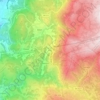 Anta topographic map, elevation, terrain