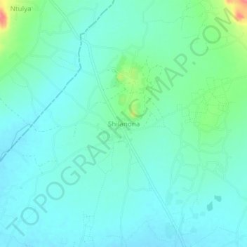 Shilanona topographic map, elevation, terrain