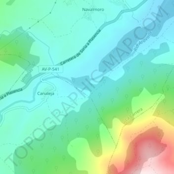 La Paguera topographic map, elevation, terrain
