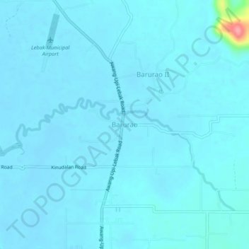 Barurao topographic map, elevation, terrain