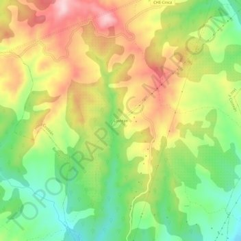 Costean topographic map, elevation, terrain