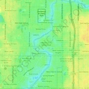 Cartertown topographic map, elevation, terrain