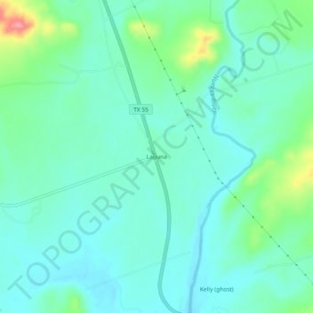 Laguna topographic map, elevation, terrain