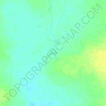 Goron topographic map, elevation, terrain