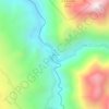 La Unión topographic map, elevation, terrain