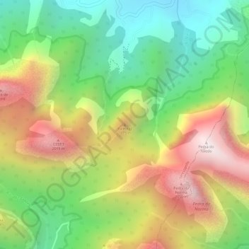 Palmital topographic map, elevation, terrain