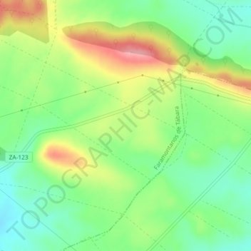 Sanabria topographic map, elevation, terrain