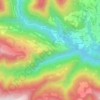 Arina topographic map, elevation, terrain