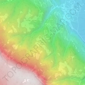 Obersirmian topographic map, elevation, terrain