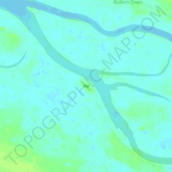 Yile topographic map, elevation, terrain