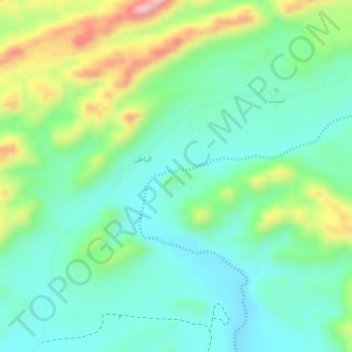 Wadi Bani Khalid topographic map, elevation, terrain