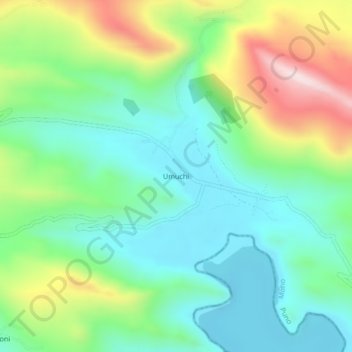 Umuchi topographic map, elevation, terrain