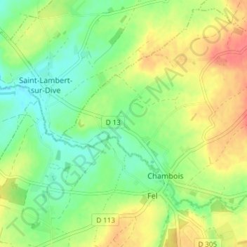 Moissy topographic map, elevation, terrain