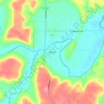 Eldorado topographic map, elevation, terrain