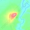 Copper Peak topographic map, elevation, terrain