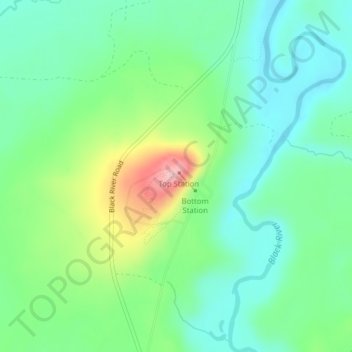Copper Peak topographic map, elevation, terrain