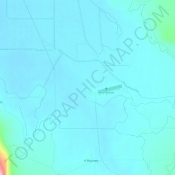 D Flourney topographic map, elevation, terrain