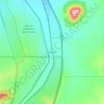 Greenland topographic map, elevation, terrain
