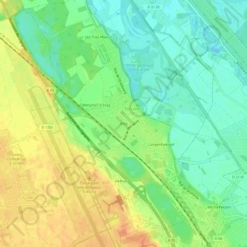 Ritty topographic map, elevation, terrain