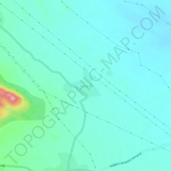 Gadani topographic map, elevation, terrain