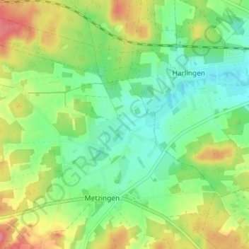 Tollendorf topographic map, elevation, terrain