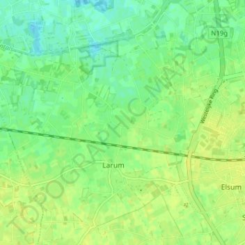Rauwelkoven topographic map, elevation, terrain